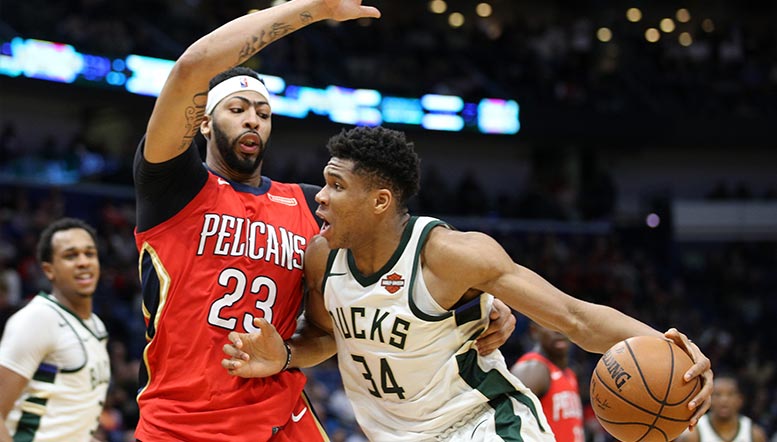 Anthony Davis and Giannis