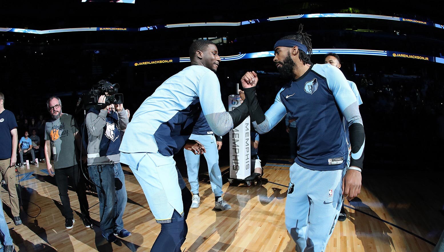 Jaren Jackson Jr. and Mike Conley