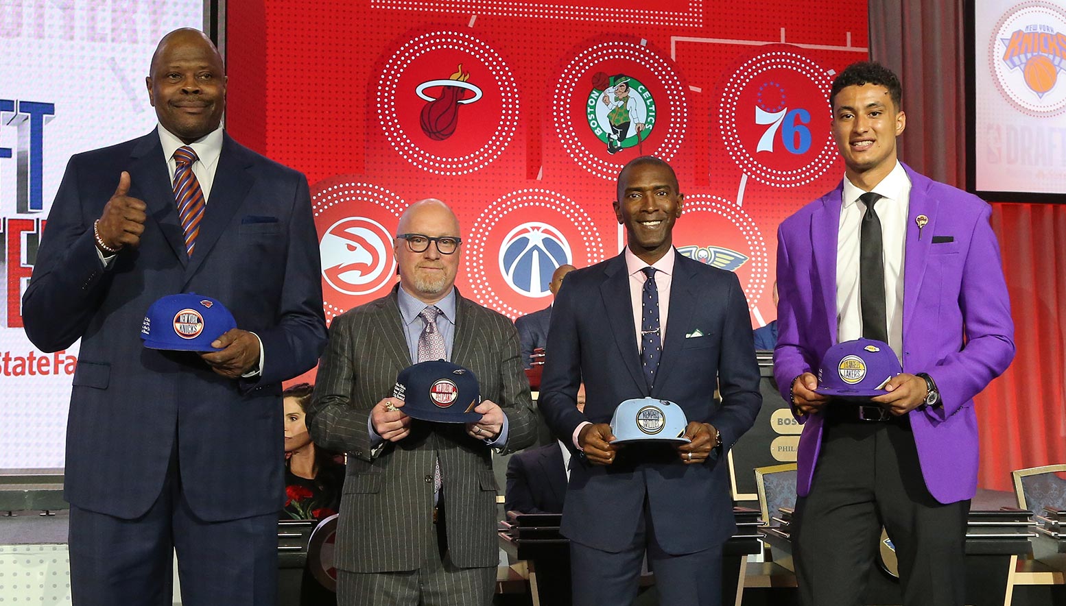 Top 4 NBA Draft Lottery Teams pose