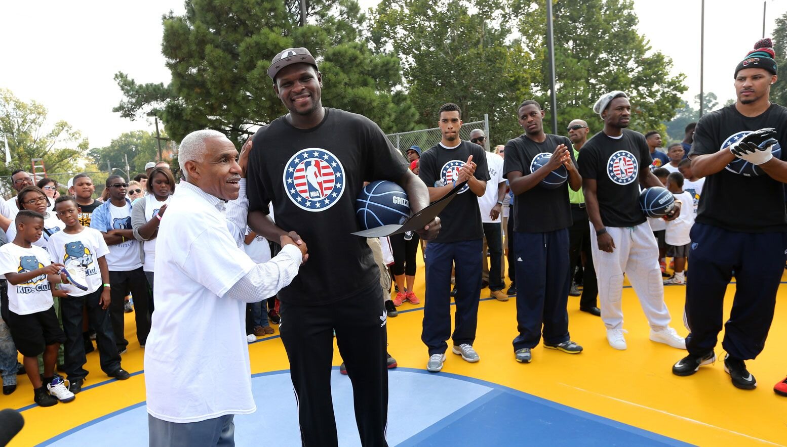 Zach Randolph during Grizzlies Day of Service