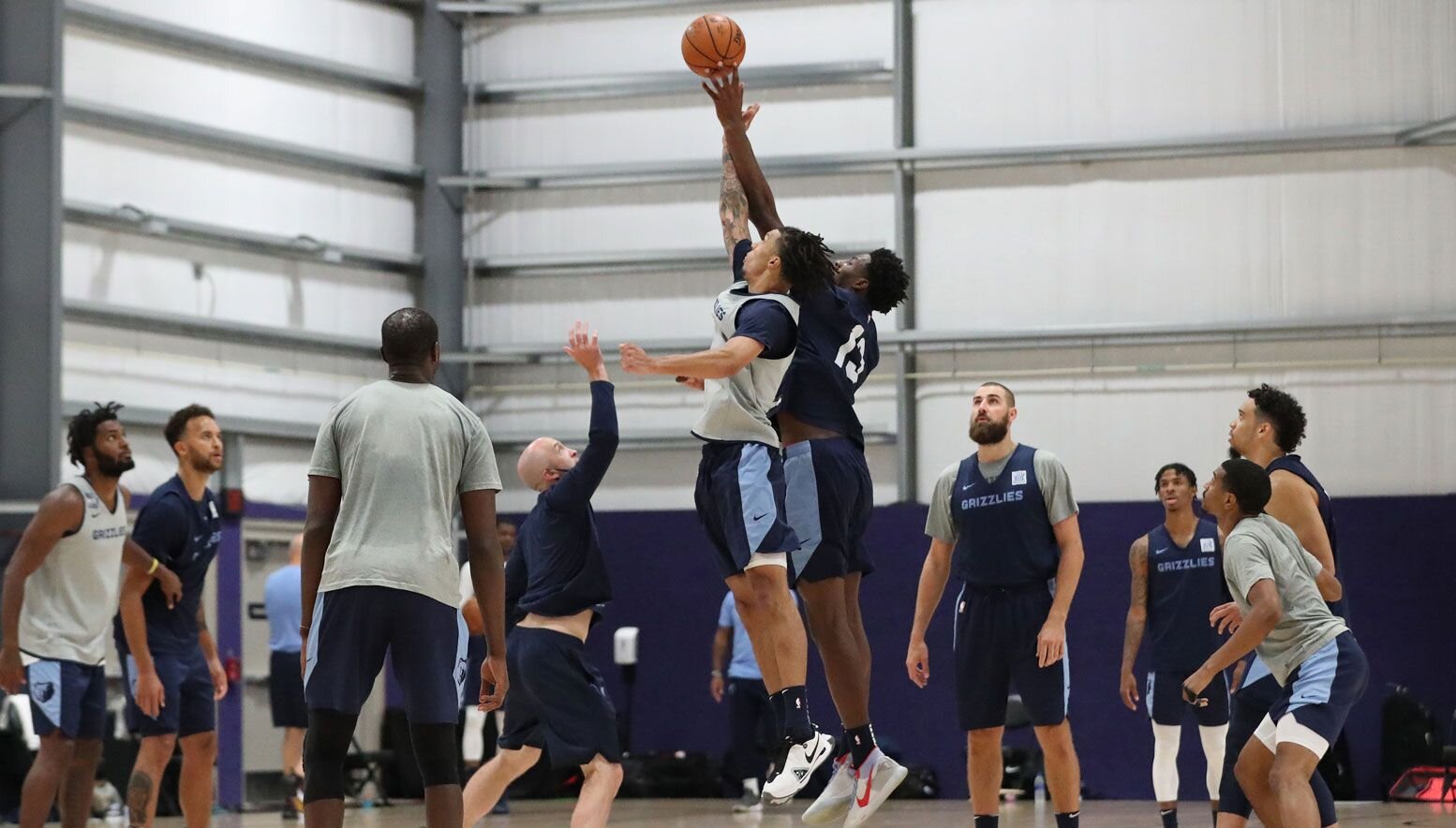 Memphis Grizzlies practice in Orlando