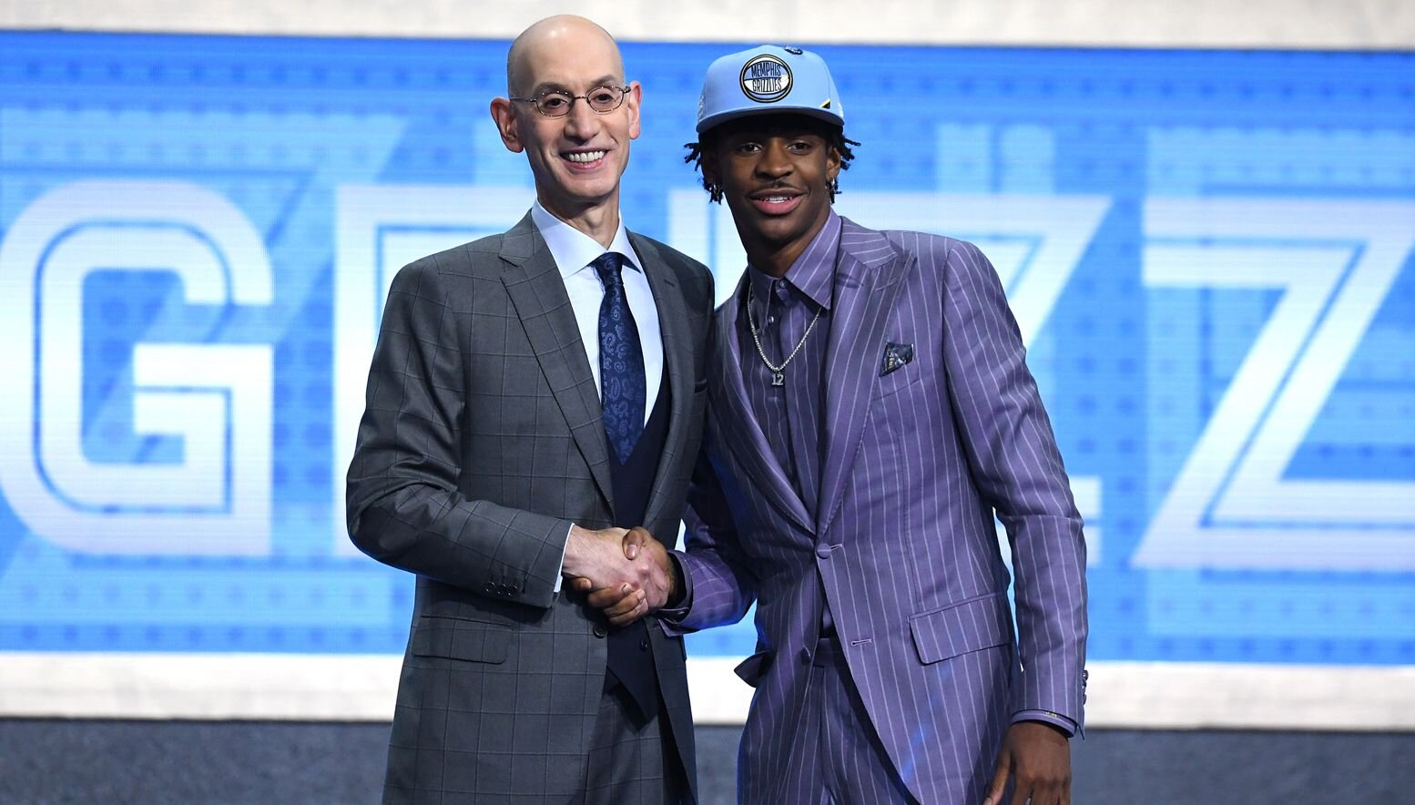 Adam Silver and Ja Morant