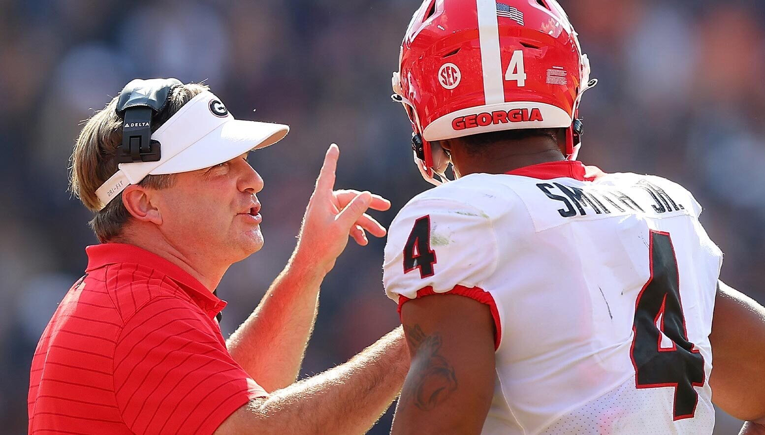 Head coach Kirby Smart of the Georgia Bulldogs