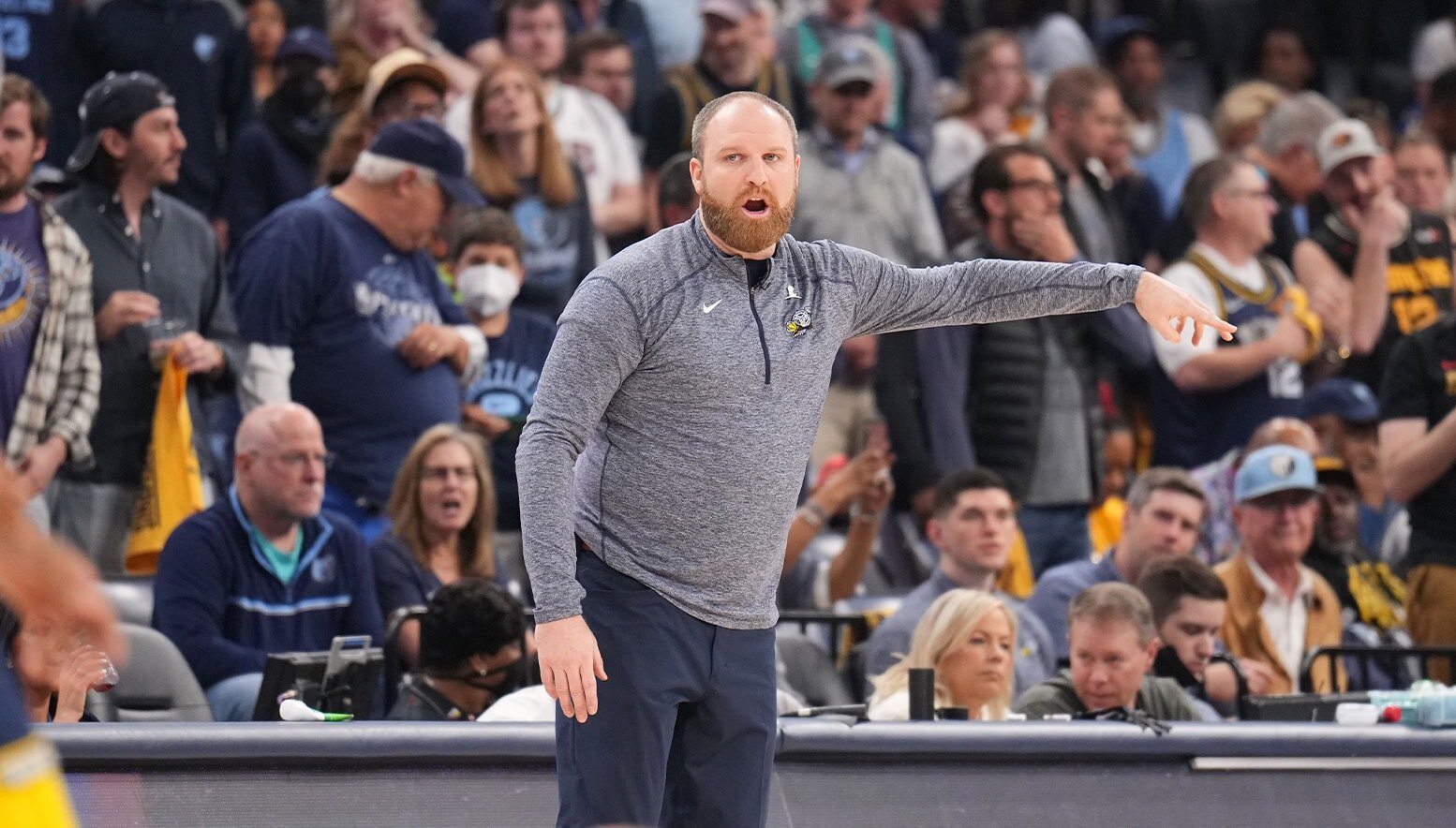 Coach Taylor Jenkins looks on during Round 1 Game 5