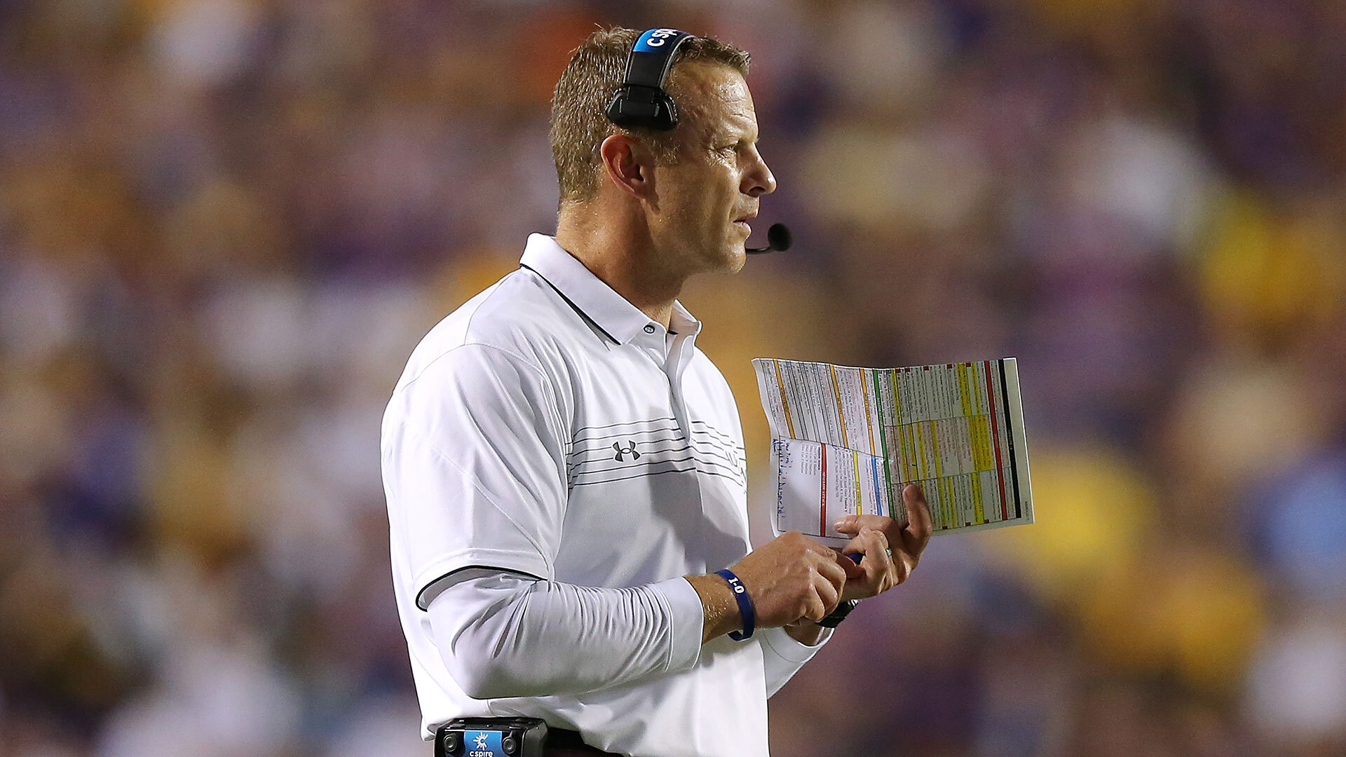 BATON ROUGE, LOUISIANA - OCTOBER 02: Head coach Bryan Harsin of the Auburn Tigers reacts against the LSU Tigers during a game at Tiger Stadium on October 02, 2021 in Baton Rouge, Louisiana. (Photo by Jonathan Bachman/Getty Images)