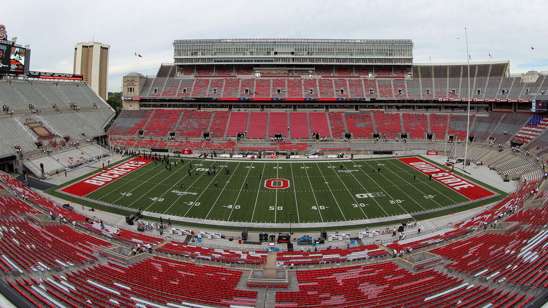 A general view of Ohio Stadium prior to the college football game between the Arkansas State Red Wolves and Ohio State Buckeyes