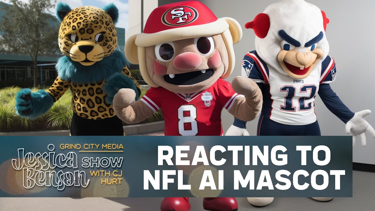 AI Creates Hilarious NFL Mascots! Jessica & CJ React | Jessica Benson ...