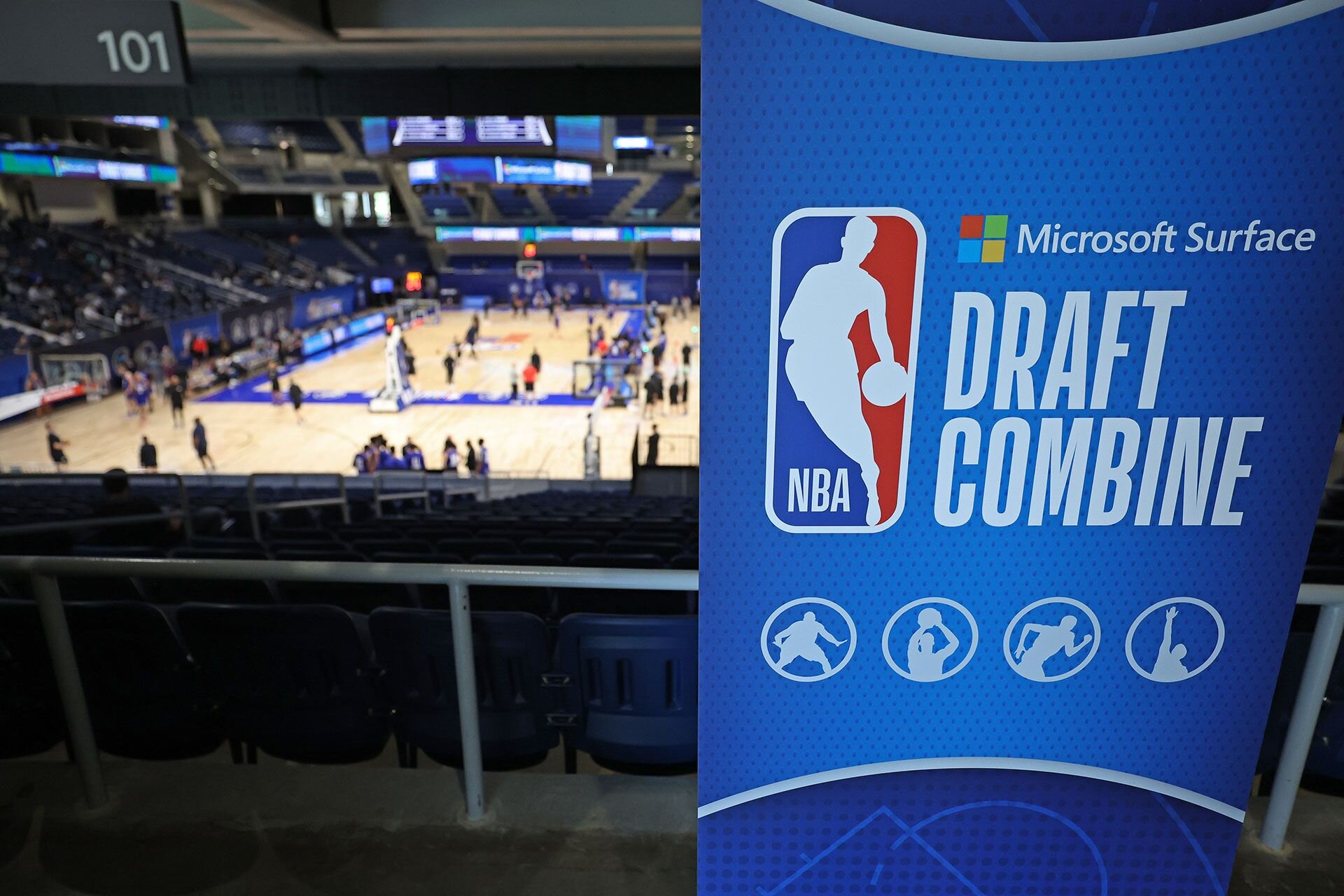 CHICAGO, IL - MAY 15: An overall view of Wintrust Arena during the 2023 NBA Draft Combine on May 15, 2023 in Chicago, Illinois.