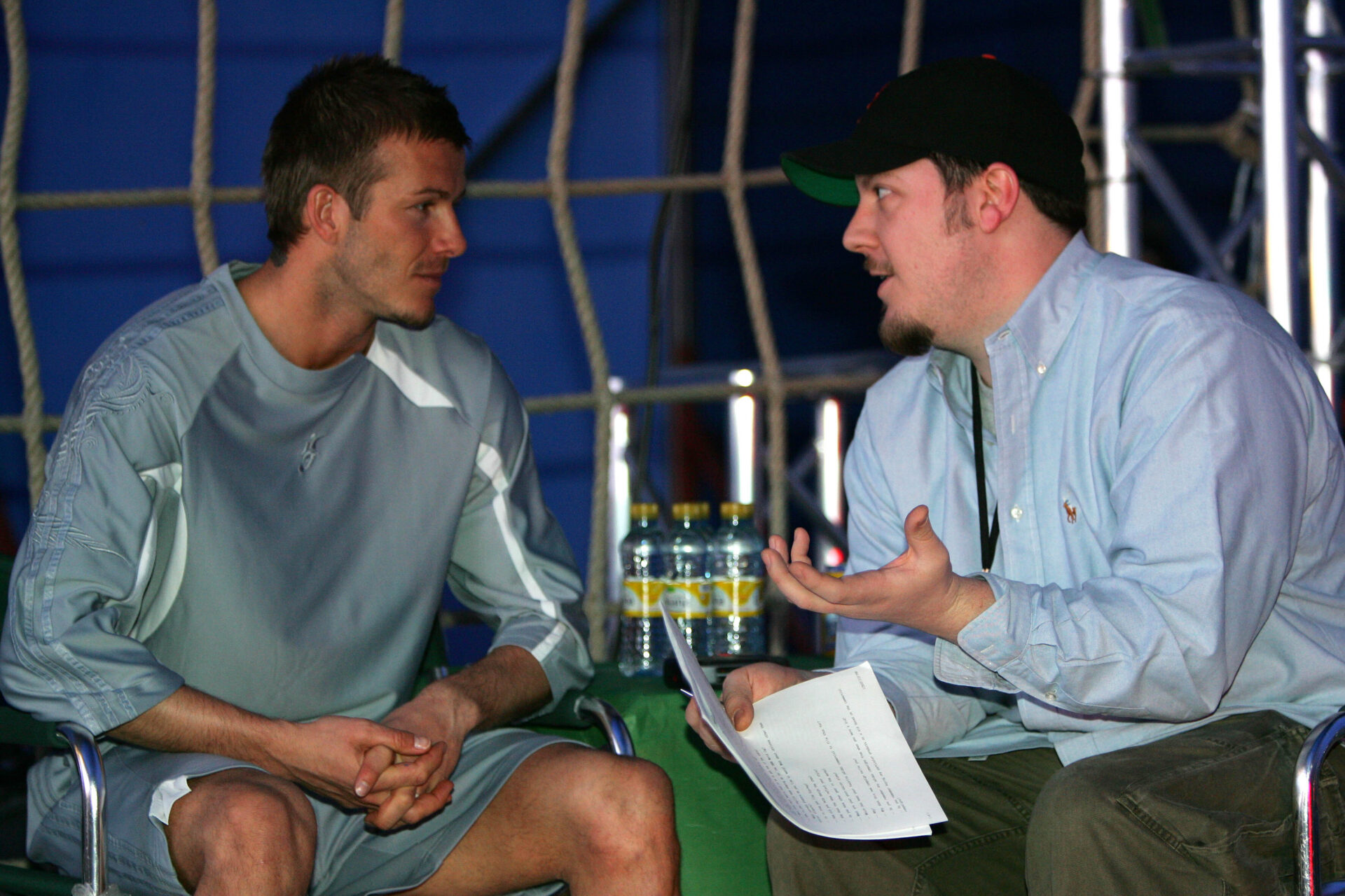 David Beckham and Lang Whitaker